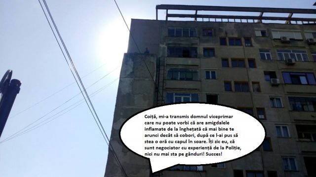 Zece detalii neobservate la cazul bărbatului care a ameninţat că se aruncă de pe 7 Etaje