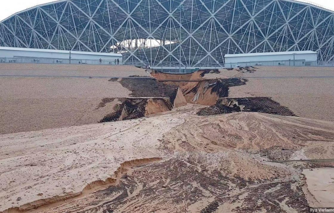 Putin, explicație oficială după surparea stadionului din Rusia: „A fost adăugat prea mult poloniu în ciment”