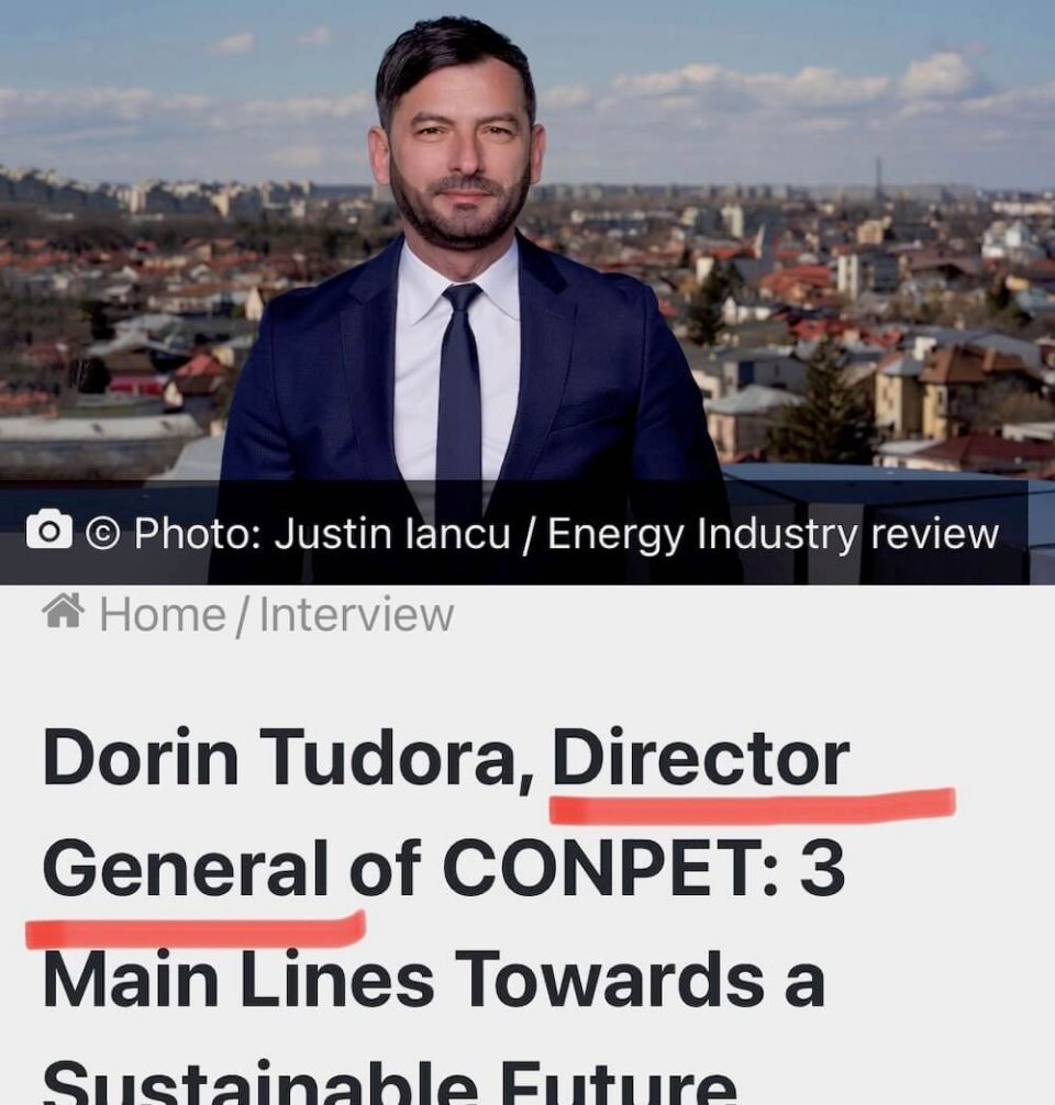 Hooly French! Mr. Dorin Tudora is „Director General” at Conpet?!