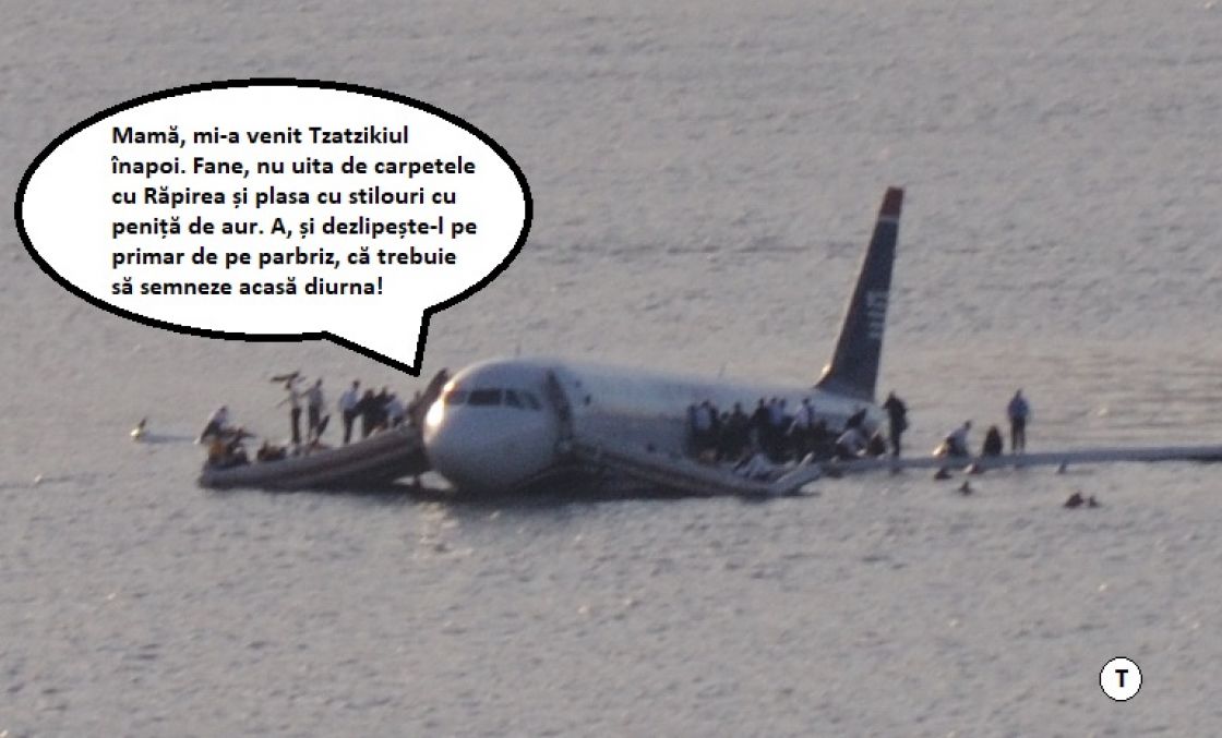 La un pas de catastrofă! Din cauza suvenirurilor, delegației primăriei i s-a demagnetizat trenul de aterizare