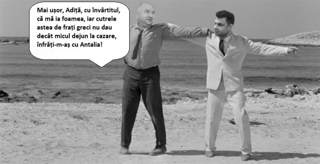 Plecați în Grecia, Dobre și Ganea merg să strângă relațiile cu Aspartan sau Aspropyrgos, că n-am reținut exact