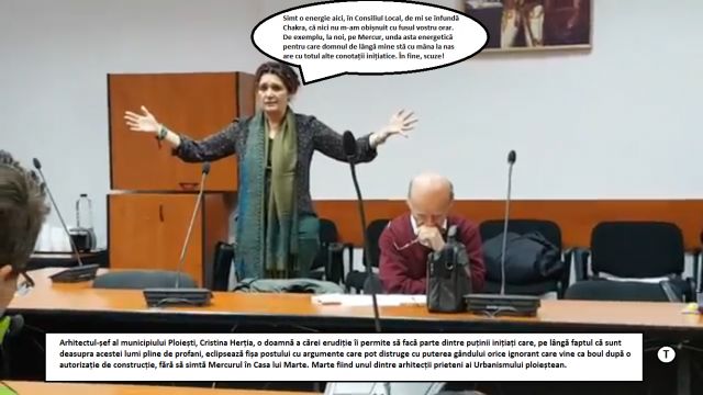 Dobre, Ganea și Botez, subiecte de bârfă în STENOGRAME EXCLUSIVE (II) / Cristina Herția, arhitect-șef Ploiești: „ Care lege!? Asta nu e o lege! Este o hotărâre de consiliu, cel mai de jos act juridic!”