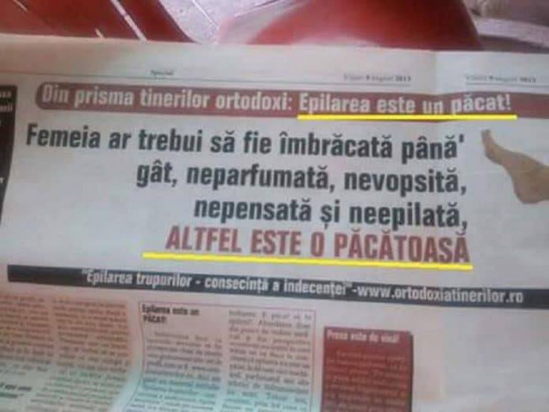 În cazanul cu smoală veți regreta păcatul epilării, stricatelor!